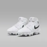 Nike Jordan 1 Mid Little/Big дитячі Cleats колір білий