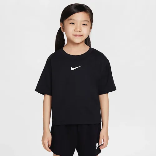 Nike Little дитячі Femme Sport футболка колір чорний