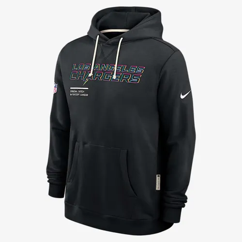 Los Angeles Chargers Crucial Catch Sideline чоловічі Nike Dri-FIT NFL Pullover Толстовка з капюшоном колір чорний