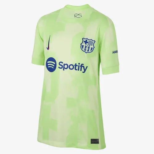 FC Barcelona 2024/25 Stadium Third Big детские Nike Dri-FIT Soccer Replica Jersey Yellow
