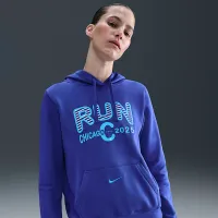 Nike Sportswear Club женская Pullover Толстовка с капюшоном цвет фиолетовый