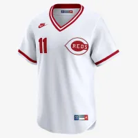 Barry Larkin Cincinnati цвет красныйs Cooperstown мужские Nike Dri-FIT ADV MLB Limited Jersey цвет белый