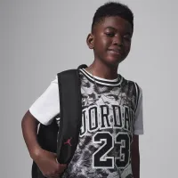 Nike Jordan23 Big дитячі Printed Jersey колір чорний