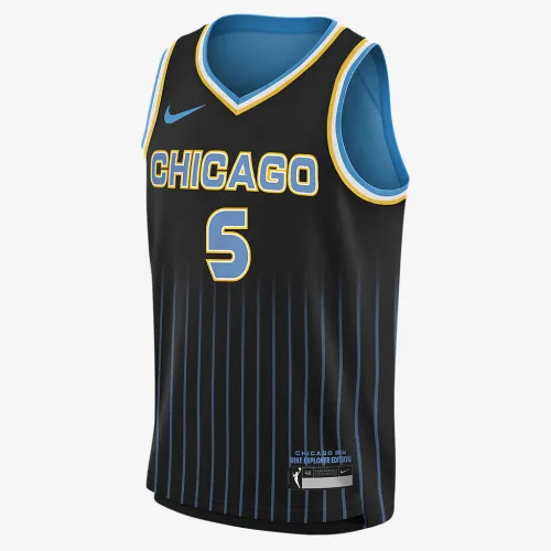 Angel Reese Chicago Sky 2024 Explorer Edition Big детские Nike Dri-FIT WNBA Swingman Jersey цвет черный