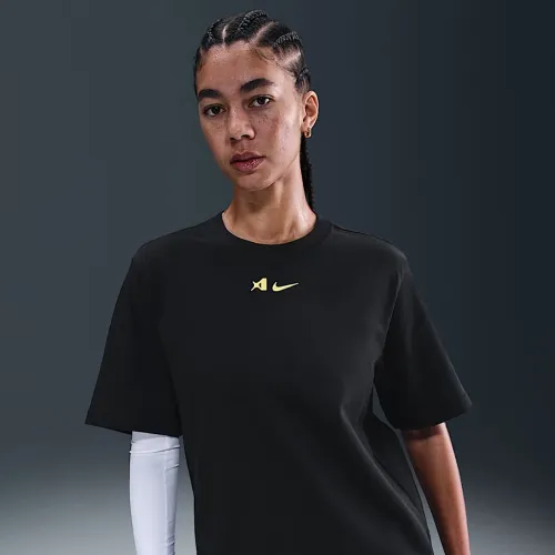 Nike A'ja Wilson женская Loose Short-Sleeve футболка цвет черный