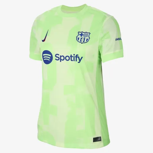 FC Barcelona 2024/25 Stadium Third женская Nike Dri-FIT Soccer Replica Jersey Yellow