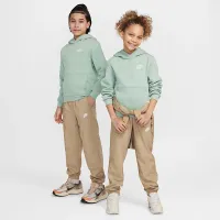 Nike Sportswear Club Fleece Big детские Pullover Толстовка с капюшоном цвет зеленый