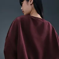 Nike Sportswear Phoenix Fleece женская Over-оверсайз Crew-Neck свитшот цвет красный