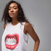 Nike Jordan Flight жіноча Sleeveless Graphic футболка колір білий
