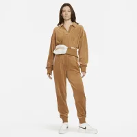 Nike Sportswear женская Velour Polo цвет коричневый