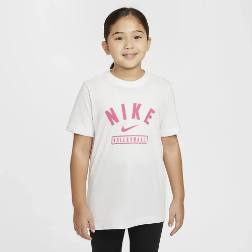 Nike Big дитячі волейбольні футболка колір білий