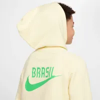 Brazil Big детские Nike Air Soccer Pullover Толстовка с капюшоном цвет коричневый