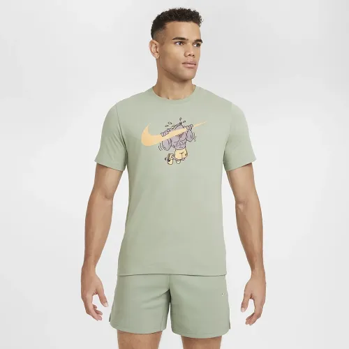 Nike чоловічі Dri-FIT Fitness футболка колір зелений