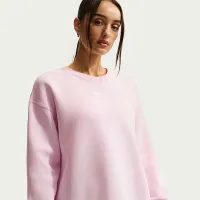 Nike Sportswear Phoenix Fleece женская оверсайз Crew-Neck свитшот Pink