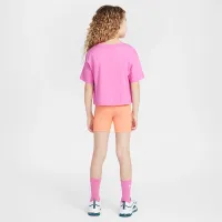 Nike Little дитячі Wild Flower Boxy футболка and шорти комплект Orange