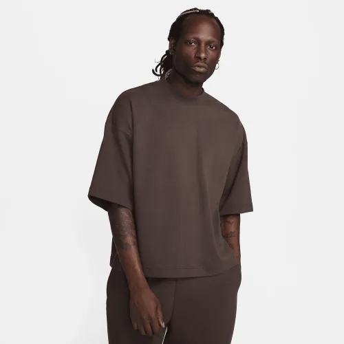 Nike Sportswear Tech Fleece Reimagined чоловічі оверсайз Short-Sleeve світшот колір коричневий