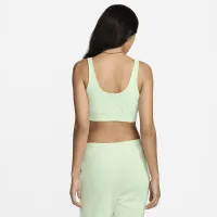 Nike Sportswear Chill Terry женская Slim French Terry Cropped Tank цвет зеленый