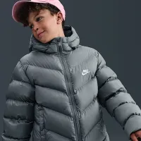 Nike Sportswear All Day Play Big детские Therma-FIT Loose-Fit Puffer Куртка цвет серый