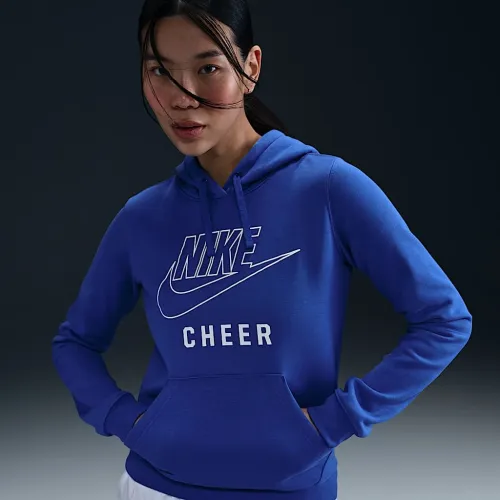 Nike женская Cheer Pullover Толстовка с капюшоном синий