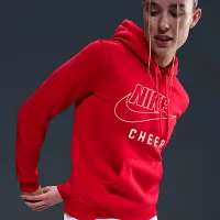 Nike женская Cheer Pullover Толстовка с капюшоном цвет красный