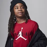 Nike Jordan Big дитячі футболка колір червоний