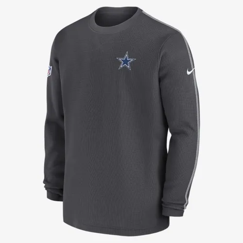 Dallas Cowboys Sideline Coach Men’s Nike NFL Long-Sleeve Top цвет серый