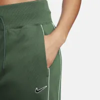 Nike Sportswear Phoenix Fleece женская С высокой Талией Open-Hem Sweatpants цвет зеленый