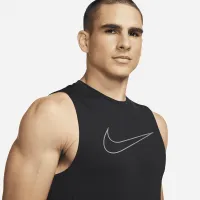 Nike Pro Dri-FIT чоловічі Slim Fit Sleeveless Top колір чорний