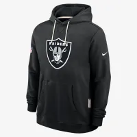 Las Vegas Raiders Initial Home Sideline мужские Nike Dri-FIT NFL Pullover Толстовка с капюшоном цвет черный