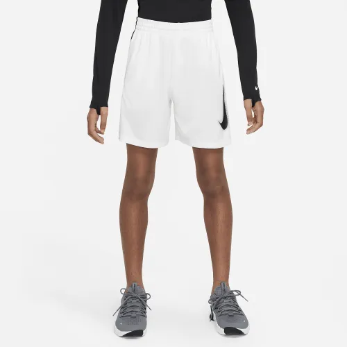 Nike Multi Big дитячі (для хлопчиків) Dri-FIT Graphic тренувальні шорти колір білий