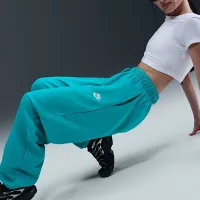 Nike Sportswear Club Fleece женская Mid-Rise оверсайз Sweatpants цвет зеленый