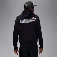 Nike Jordan AJ5 чоловічі Fleece Pullover Толстовка з капюшоном колір чорний