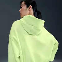 Nike Sportswear Phoenix Fleece женская Over-оверсайз Pullover Толстовка с капюшоном цвет зеленый