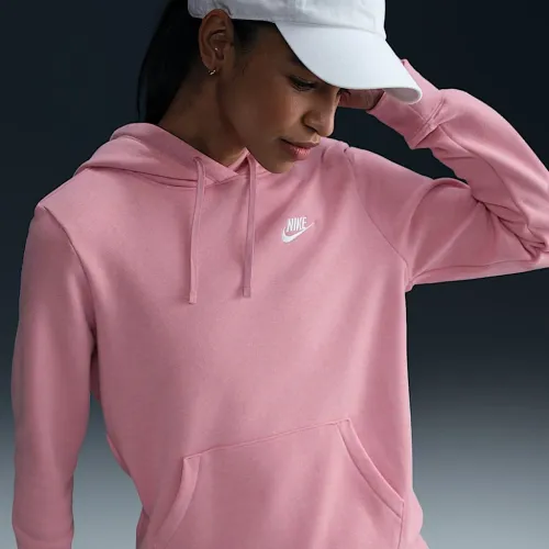 Nike Sportswear Club Fleece женская Pullover Толстовка с капюшоном Pink