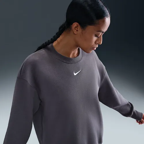 Nike Sportswear Phoenix Fleece жіноча оверсайз Crew-Neck світшот колір сірий