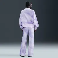 Nike Sportswear Phoenix Fleece женская оверсайз Crew-Neck свитшот цвет фиолетовый