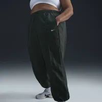 Nike Sportswear Everything Wovens женская Mid-Rise Open-Hem Pants (большие размеры) цвет зеленый
