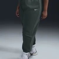 Nike Sportswear Phoenix Fleece женская С высокой Талией оверсайз Sweatpants (большие размеры) цвет зеленый