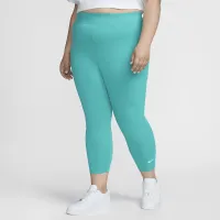 Nike Sportswear Classic жіноча З високою талією 7/8 лосіни (великі розміри) колір зелений