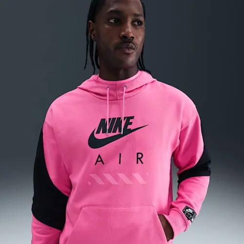 Nike Air мужские Fleece Pullover Толстовка с капюшоном Pink
