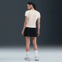 Nike Sportswear Chill Knit жіноча Slim футболка колір коричневий