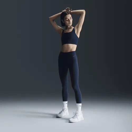 Nike Zenvy женская Gentle-Support С высокой Талией Full-Length лосины синий