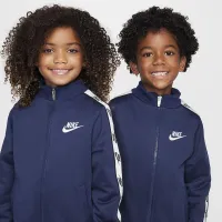 Nike Dri-FIT Little дитячі Logo Taping 2-Piece Full-Zip комплект блакитний