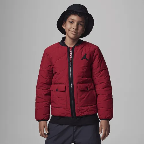 Nike Jordan Quilted Liner Куртка Big Kids Куртка Red