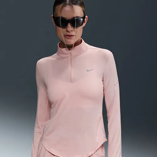 Nike Swift жіноча Dri-FIT UV 1/4-Zip Running Top Pink