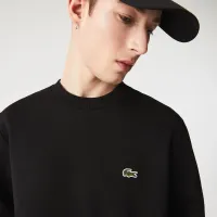 Кофта/футболка Lacoste Organic Brushed хлопковыесвитшот SH9608-031 -  Черная