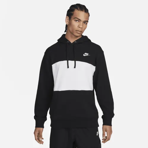 Nike Club Fleece чоловічі French Terry Color-Blocked Толстовка з капюшоном колір чорний