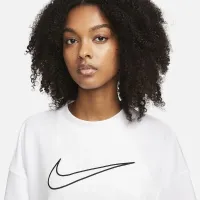 Nike Dri-FIT Get Fit женская круглый вырез свитшот цвет белый