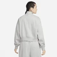 Nike Sportswear Phoenix Fleece жіноча 1/2-Zip Cropped світшот колір сірий