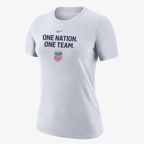USWNT женская Nike Soccer футболка цвет белый